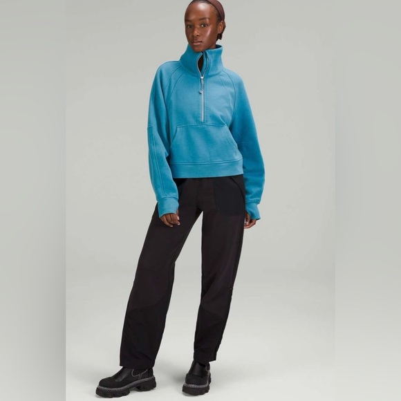 Lululemon Scuba Oversized Funnel Neck Half-Zip M/L Oceanic - Picture 4 of 16